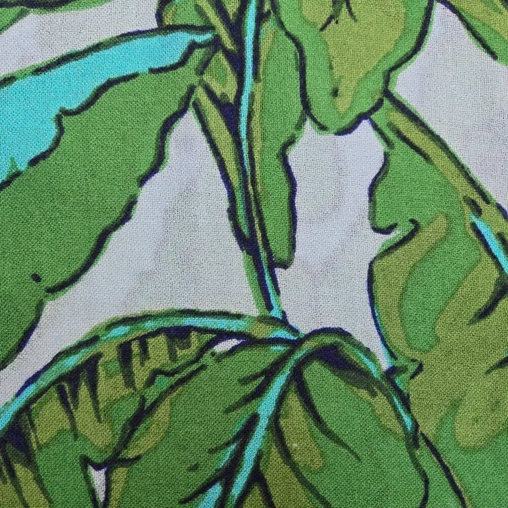 NWOT Vineyard Vines 100% Merino Wool Lightweight Banana Leaf Scarf Tropical